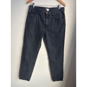 H&M Womens Black‎ Wash Straight Leg Denim Jeans Size 10 (Fits 32x29)